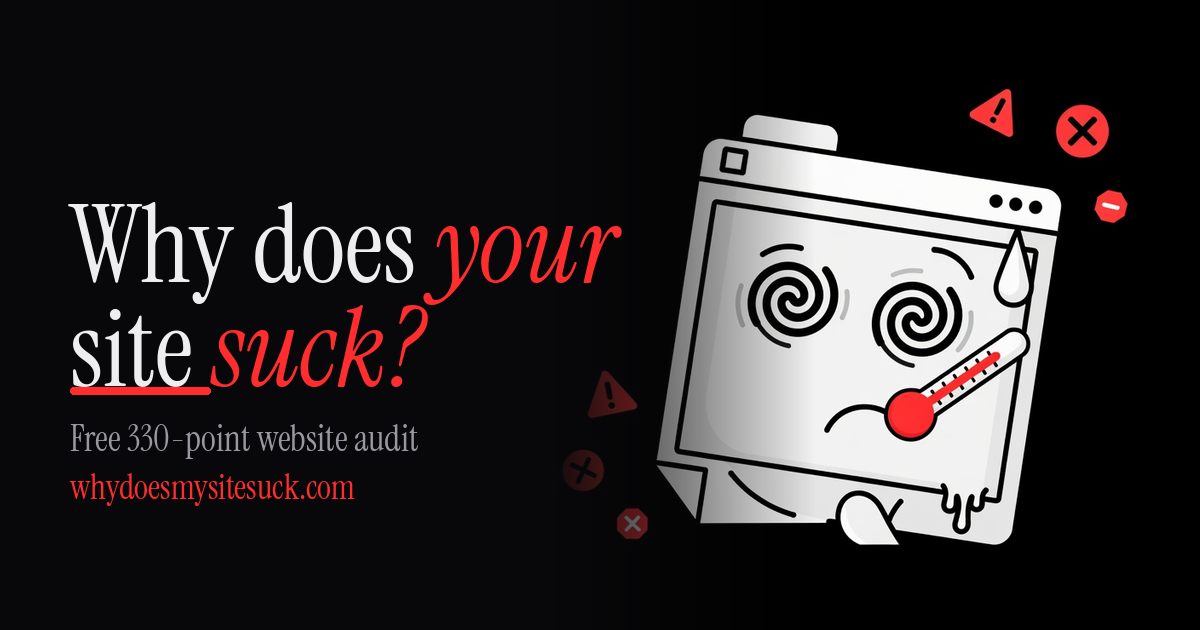 Why Does My Site Suck? logo